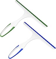 2-Pack HexinYigjly Shower Squeegees for Glass Doors, Windows, Mirrors & Tiles - Streak-Free Wiper with Ergonomic Handle & Hook