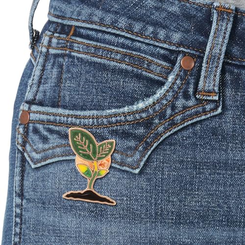 Cartoon Plant Brooch Enamel Pin Badge Green Leaf Cute Jewelry for Women and Girls for Clothing Bags and Backpacks3
