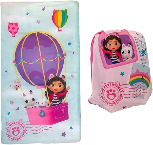 Kids Soft Lightweight 2 Piece SleepingSlumber Bag and Sling Bag Set, 46 in X 26 in, Official Licensed Product by Franco