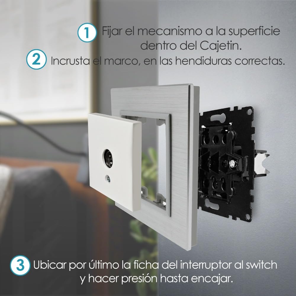 WESA - Presa Intermedia per Parete Standard, Facile da