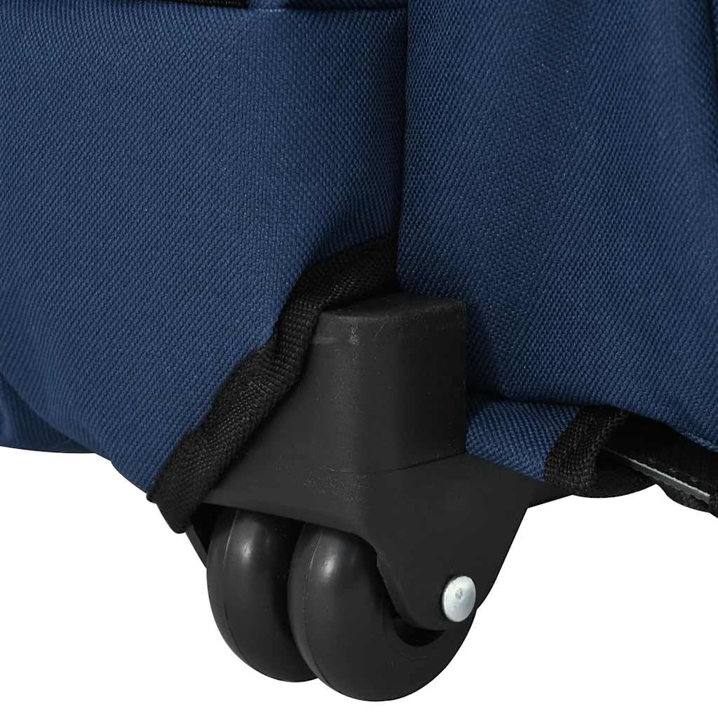 vidaXL Carrito para Mascotas 3 en 1, diseño Azul, 48 x 32 x (57-106) cm, Tela Oxford