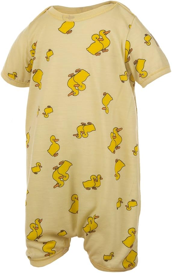 Janus 100% Merino Wool Baby Romper Short Sleeve Machine Washable Made in Norway