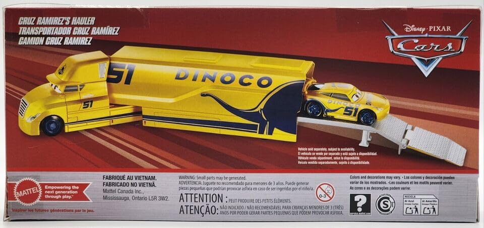 カーズ マテル CRUZ RAMIREZ'S HAULER ミニカー ピクサー Amazon.com: Disney Cars Cruz Ramirez's Hauler Dinoco 1:55 Scale