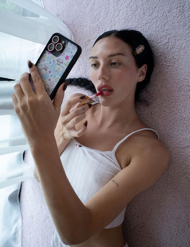 Wildflower Cases - Compatible with iPhone 11 | Protective Black Bumper, 6.5ft Drop Test Certified, Women Owned Small Business | White, Pink, Lambs, Stars, Trendy, Moon | Lullaby Lambs