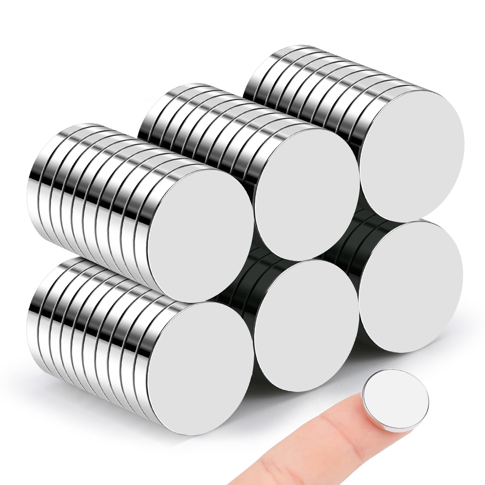 60 Pcs Rare Earth Magnets, 18x3mm Disc Magnet Neodymium Magnets