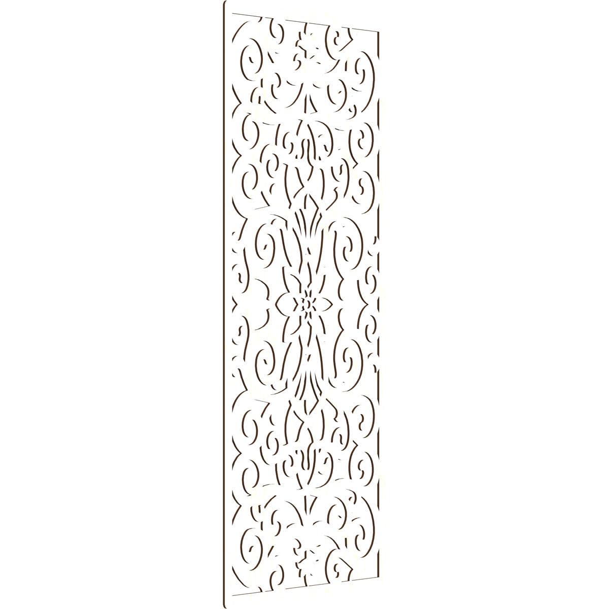 Buel Decorative Pierced Fretwork Wood Wall Panels, 33 3/8"W x 84 3/8"H x 1/4"T, Birch