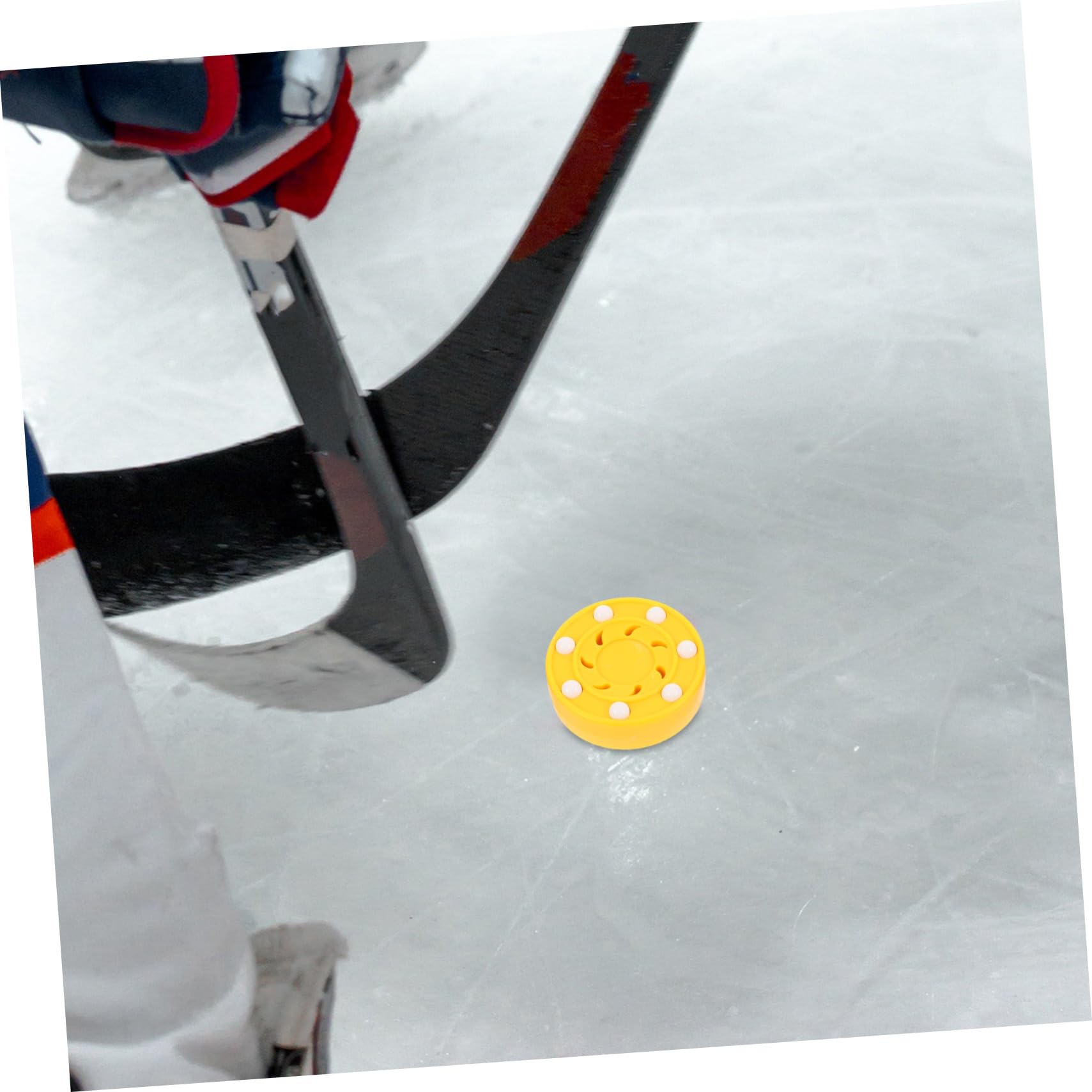 3 Piezas Bolas de Roller Hockey para Entrenamiento y Práctica Fácil de Agarrar Deslizamiento para Interior y Exterior