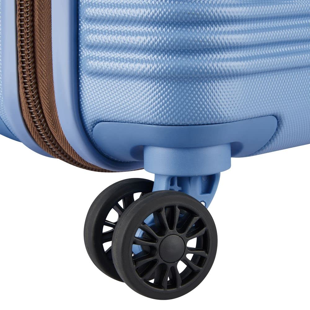 DELSEY Paris - Freestyle - Valise soute Rigide 66 cm x 44 cm x 28 cm - roulettes silencieuses - Coque légère et Solide - 70 L - L - Bleu Ciel