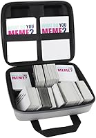 Vista 1 de Hermitshell Estuche rígido de viaje para el juego de fiesta What Do You Meme (para paquetes de expansión básicos y todos) (gris)