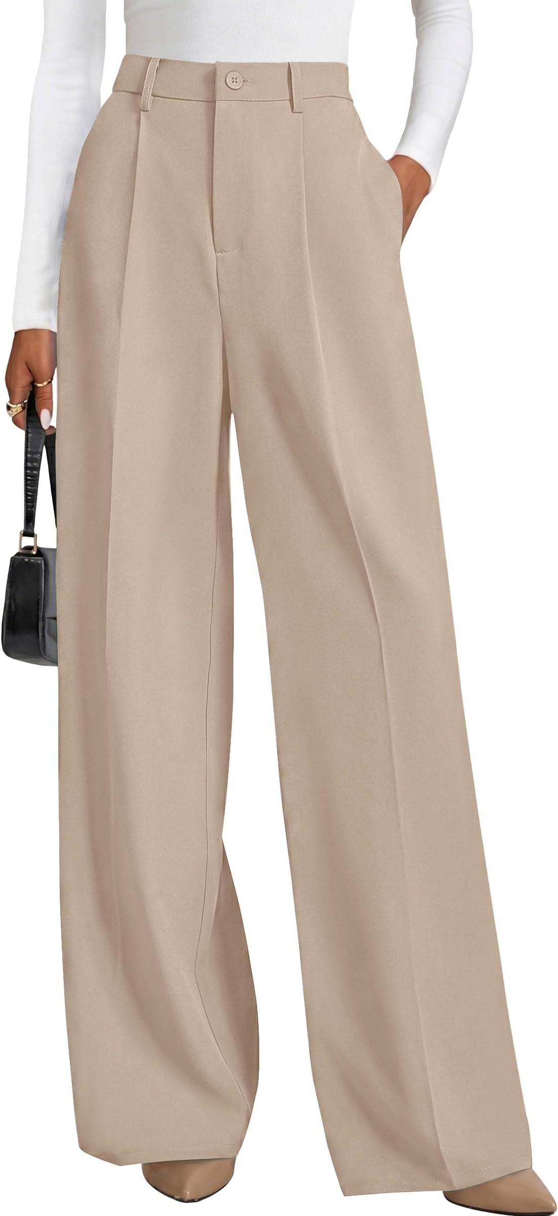 Wide Leg Pants for Women Trendy 2026 Fall High Waisted Business Casual Outfits Work Pant Trousers