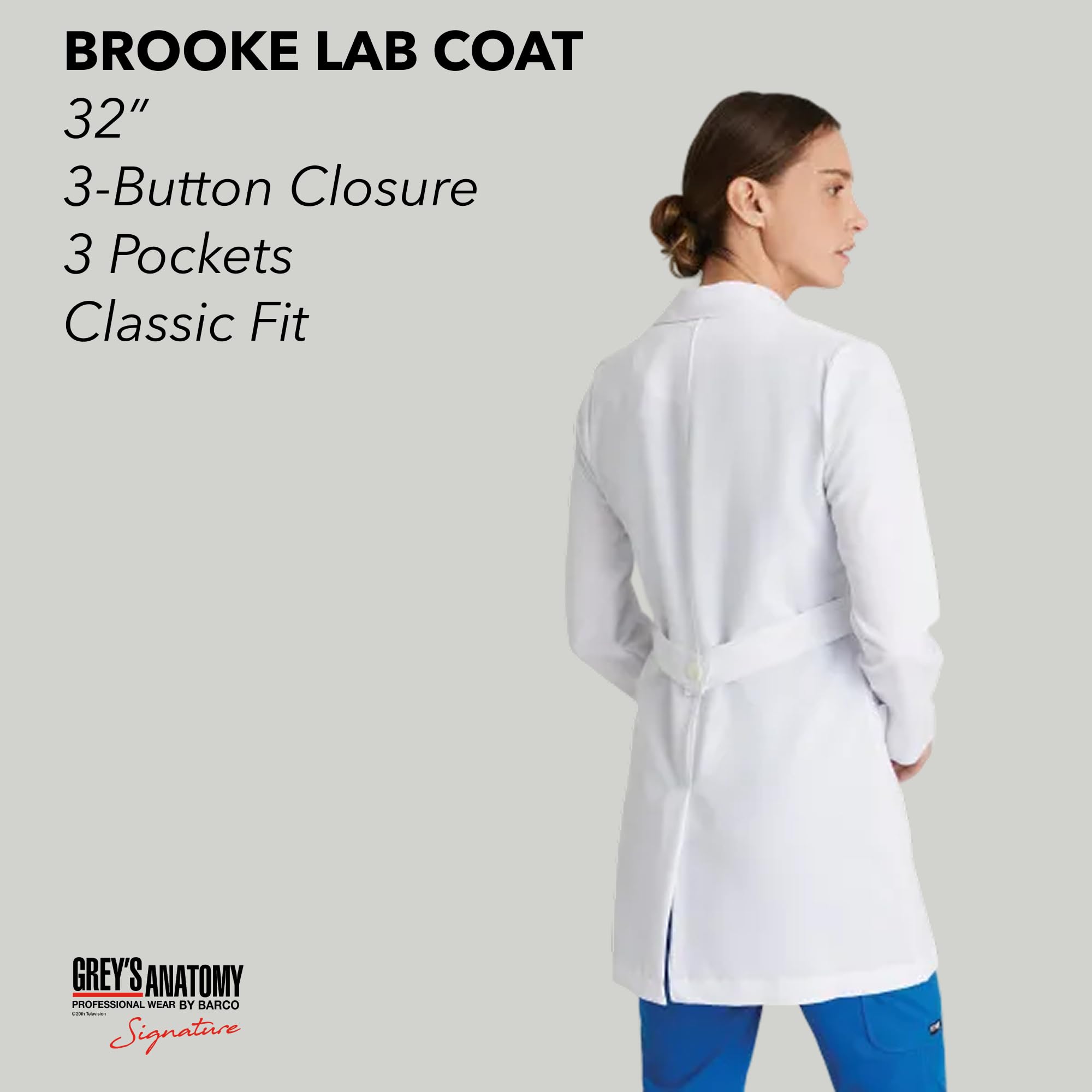 Barco Abrigos de Laboratorio médico para Mujer