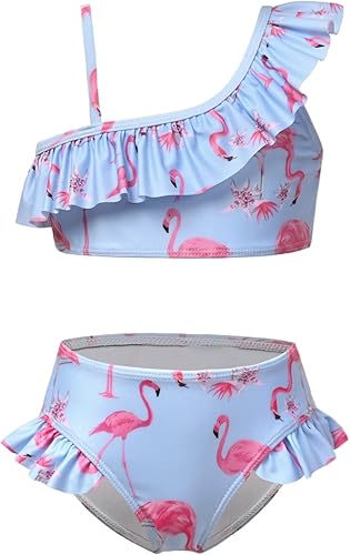 CHILDRENSTAR Trajes de baño de dos piezas para niñas, traje de baño de playa y piscina