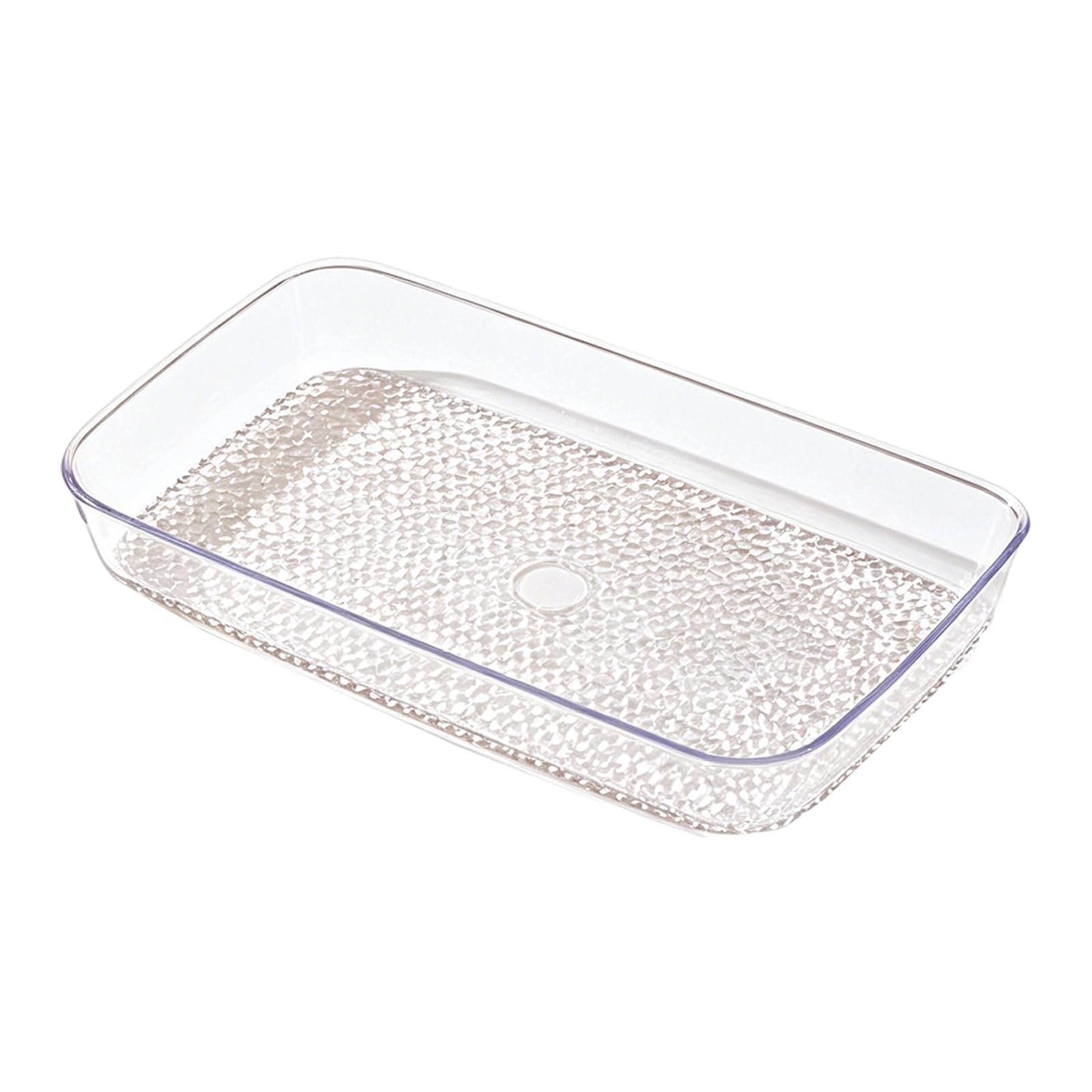 Whoasyst Multifunctional Clear Nordic Snacks Bowls Space Saving Stackable Fruit Serving Tray for Desktop Decoration Fruit Plate