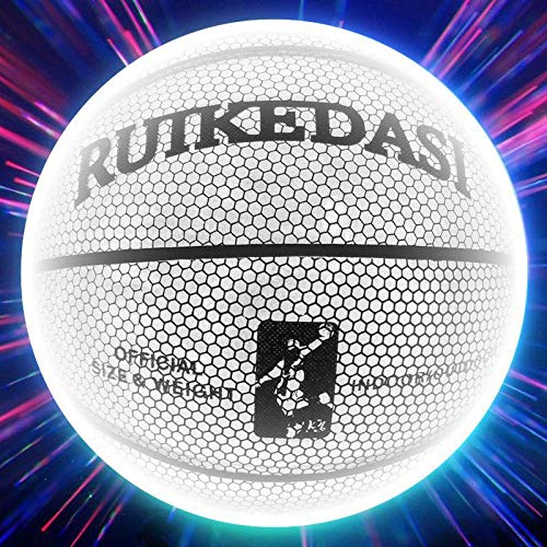 Koszykówka piłka do koszykówki holograficzny odblaskowy rozmiar 7 PU koszyk kobieta mężczyzna sport świecący kryty odkryty profesjonalne piłki treningowe