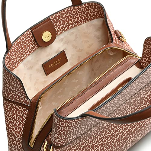 Radley London Shepherdess Walk Signature Logo - Medium Zip Around Satchel #TOP2