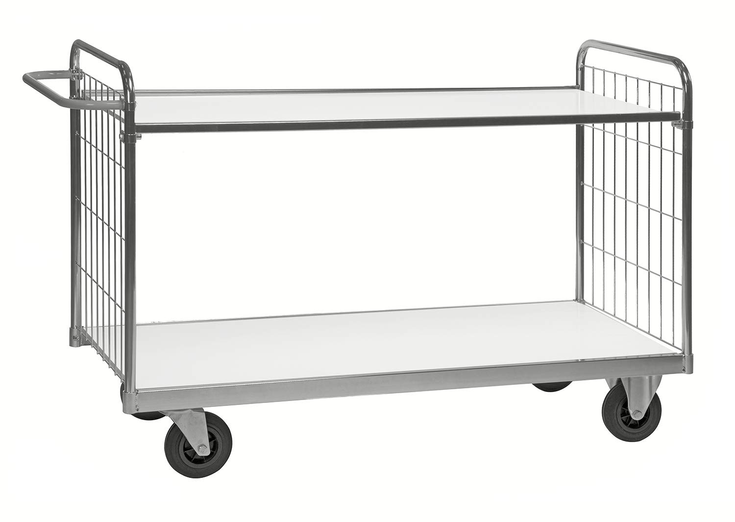 Flessibile Carrellino con 2 ripiani | flexibler Bord carrello, elettrolitico zincato cornice Pavimenti in Laminato con qualità professionale officina carrello kommi sionier carrello