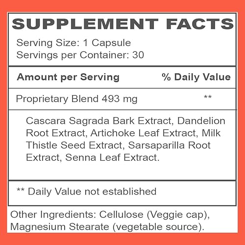 Miniatura 6 de Herbal Nitro My Gentle Detox - Alivio suave del estreñimiento para mujeres y hombres - Tomar por la noche, caca al día siguiente - Suplemento de