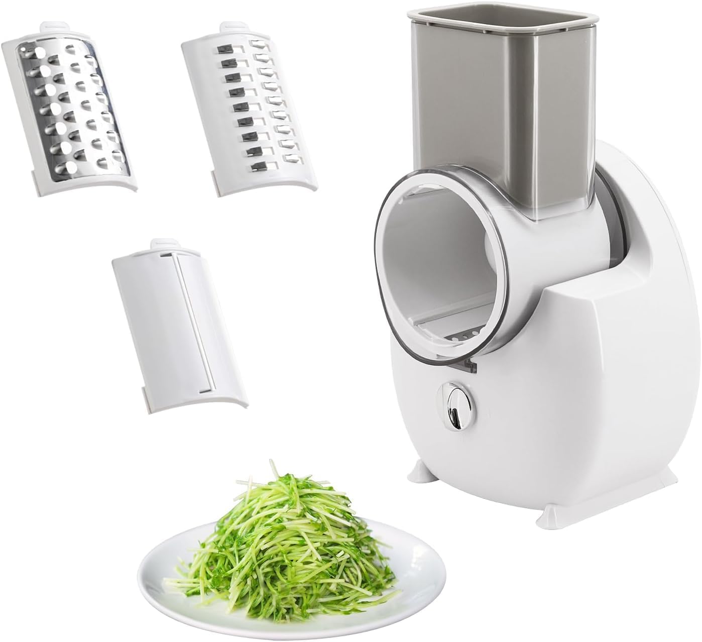 Electric Cheese Grater,Rotary Cheese Shredder Grater for Kitchen,Food Slicer Nut Home Grinder, Vegetable Cutter Chopper Salad Maker for Cheeses Vegetable Fruit Fries (Charger)