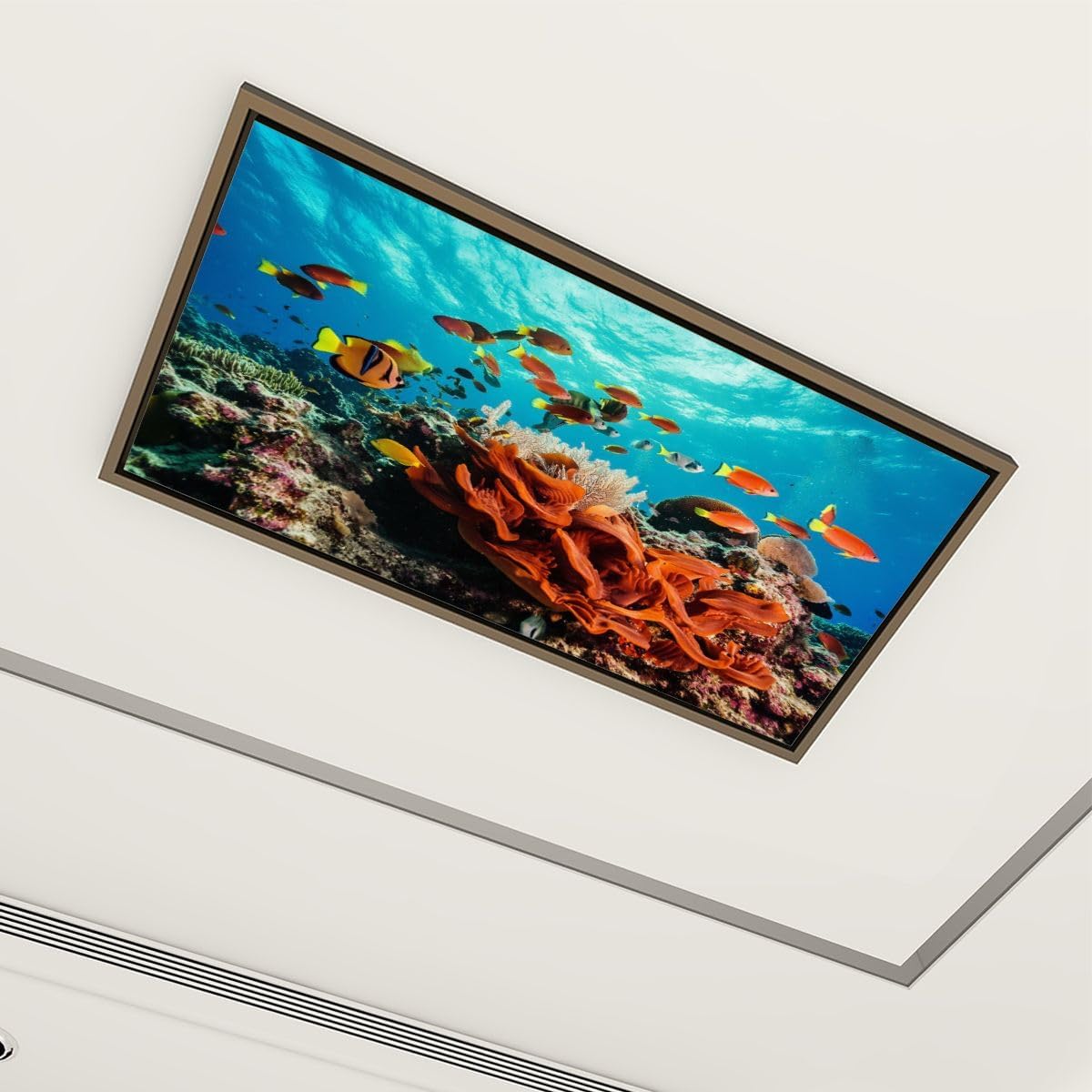 4 Pack Fluorescent Light Covers for Ceiling Lights close up blood Decorative Magnetic Fluorescent Light Filters for Classroom Office Home 4x2 ft