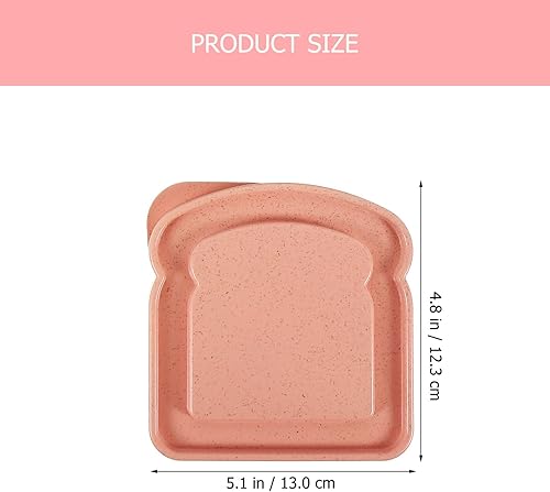 Miniatura 5 de Sandwich Keeper - 4 recipientes para sándwiches con tapa, cajas de picnic para camping, pan, tostadas, contenedores de almacenamiento portátiles