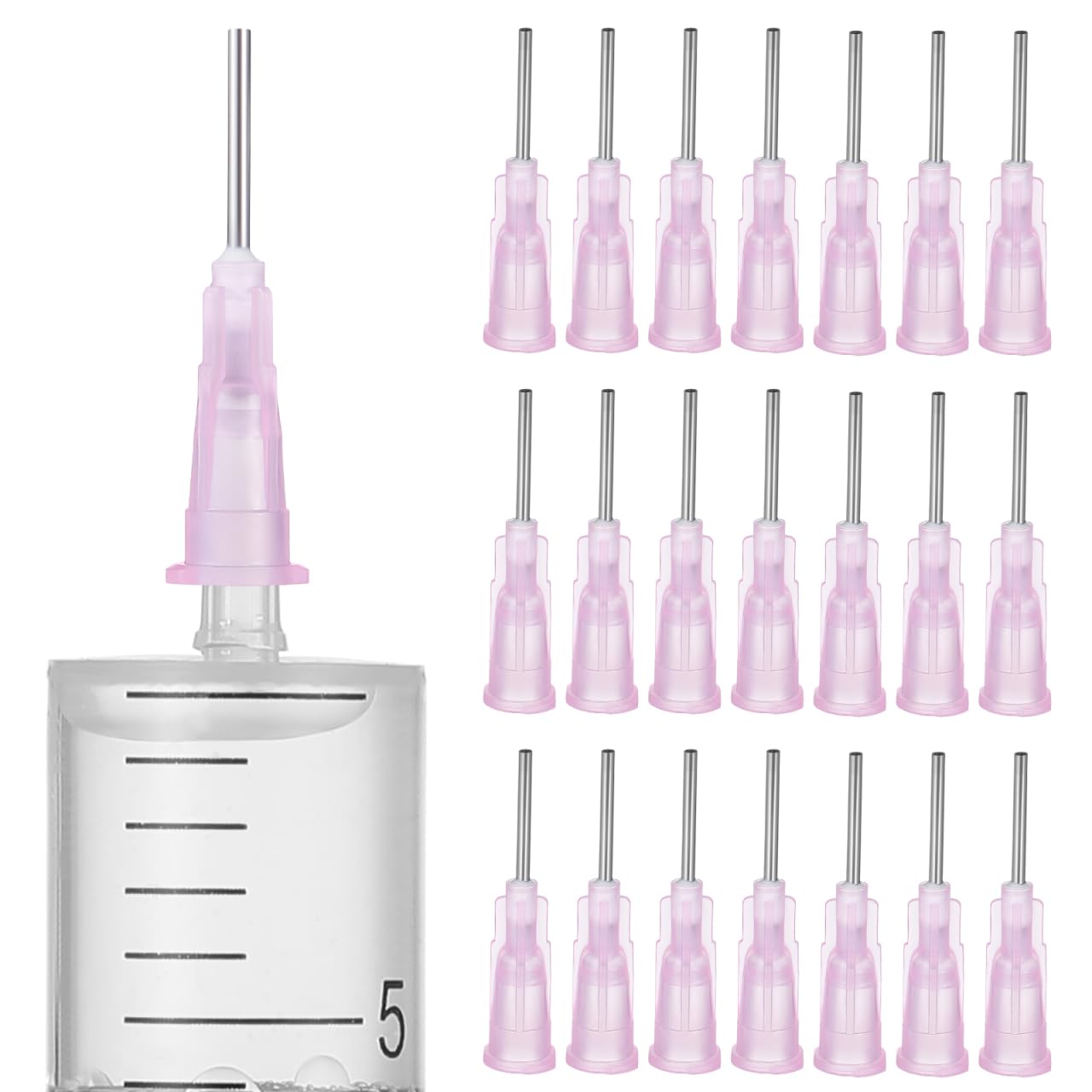 iplusmile 100 Aiguilles À Pointe Émoussée Pour Distributeur De Colle Liquide Dosage Précis Accessoires De Laboratoire Polyvalents 3.00X0.70X0.70Cm