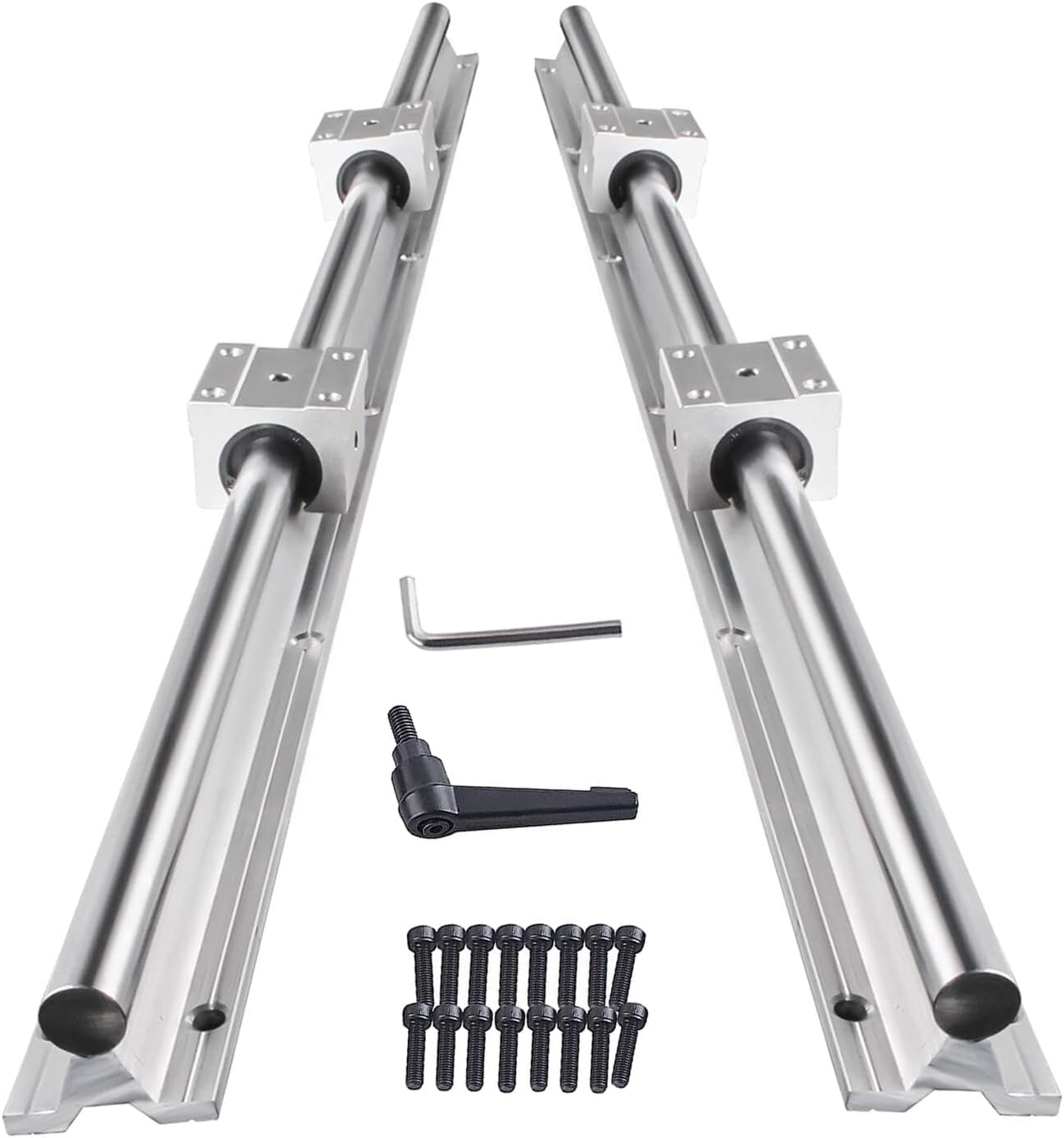 SBR12UU Linearlager Gleitblock 4er Set - Öffnen Linear Kugellager Für CNC Maschinen