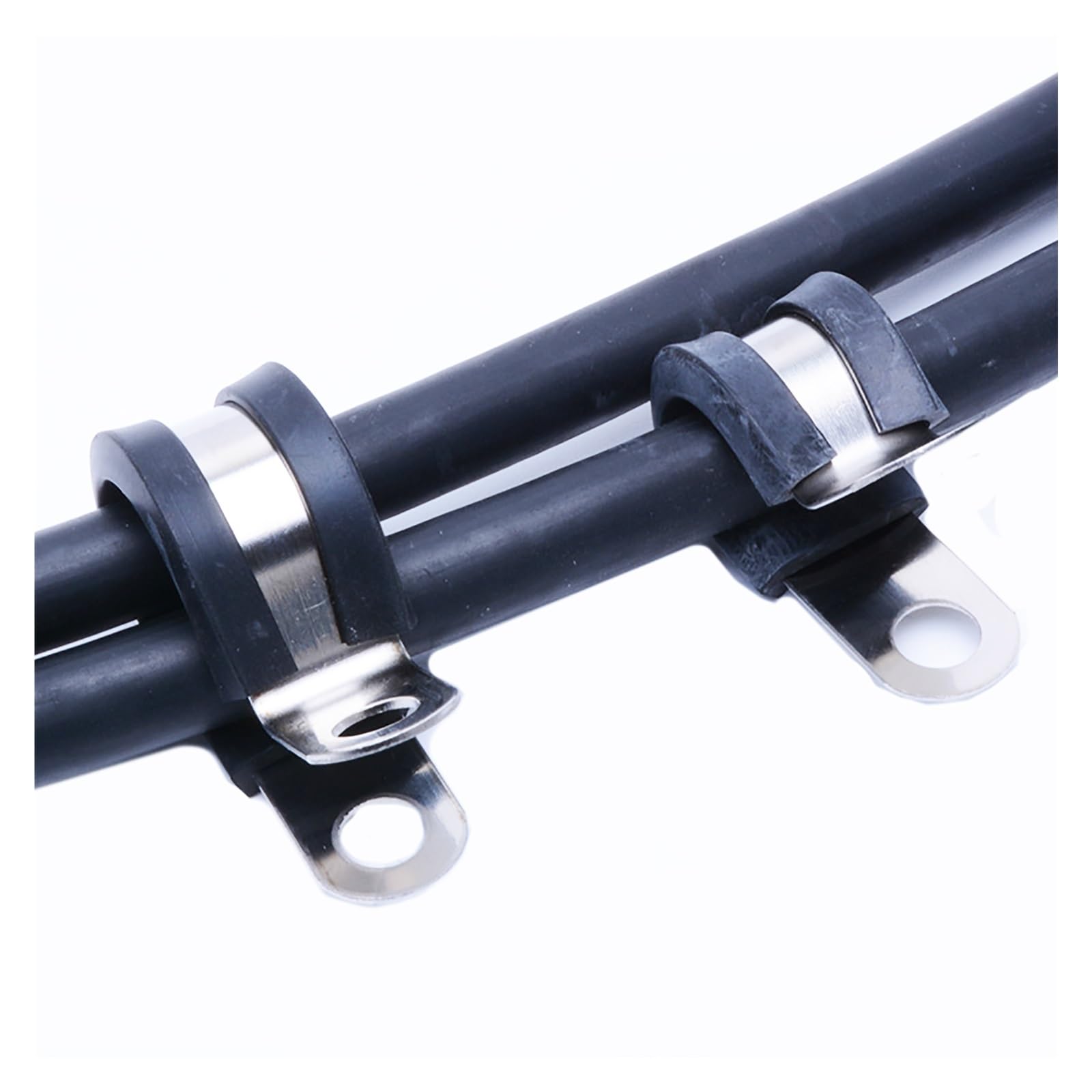 Zacisk siodłowy do węża rurowy, opakowanie 10 szt. Do okablowania rury Montaż kabla Wiele rozmiarów(12mm)