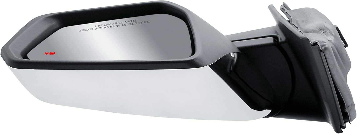 Passenger Side Mirror for 2018-2024 Chevrolet Equinox/GMC Terrain | with Turn Signal Light & BLIS Blind Spot Sensor | Chrome Back Cover | Manual Fold | Heated Glass