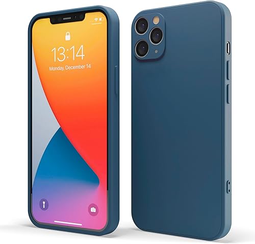 Miniatura 42 de Red Ember Funda a prueba de golpes para iPhone 11 Pro de 5.8 pulgadas, funda protectora ultradelgada de silicona líquida con acabado mate con forro