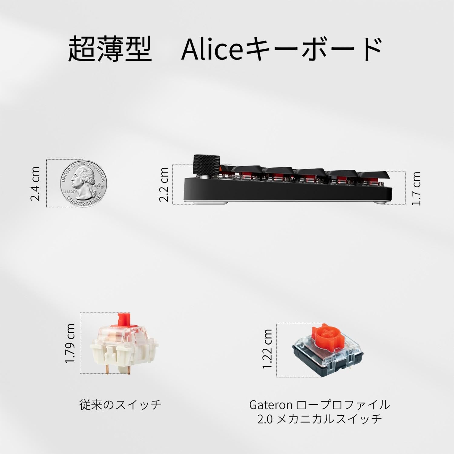 Amazon | 「国内正規品」Keychron K15 Max ワイヤレスキーボード