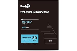 Koala OHP Projector Transparency Film for Inkjet Printers 8.5x11 Single-Sided