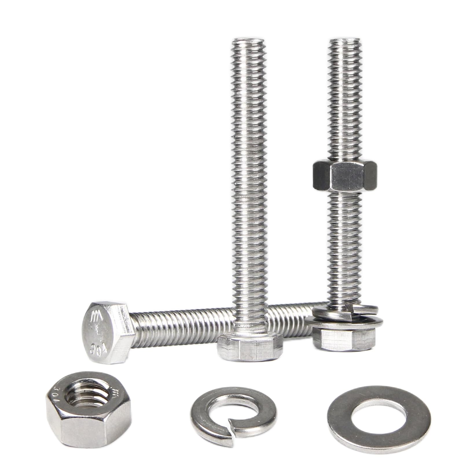Stainless Steel Hex Bolts - 20 Sets 1/4-20 -11
