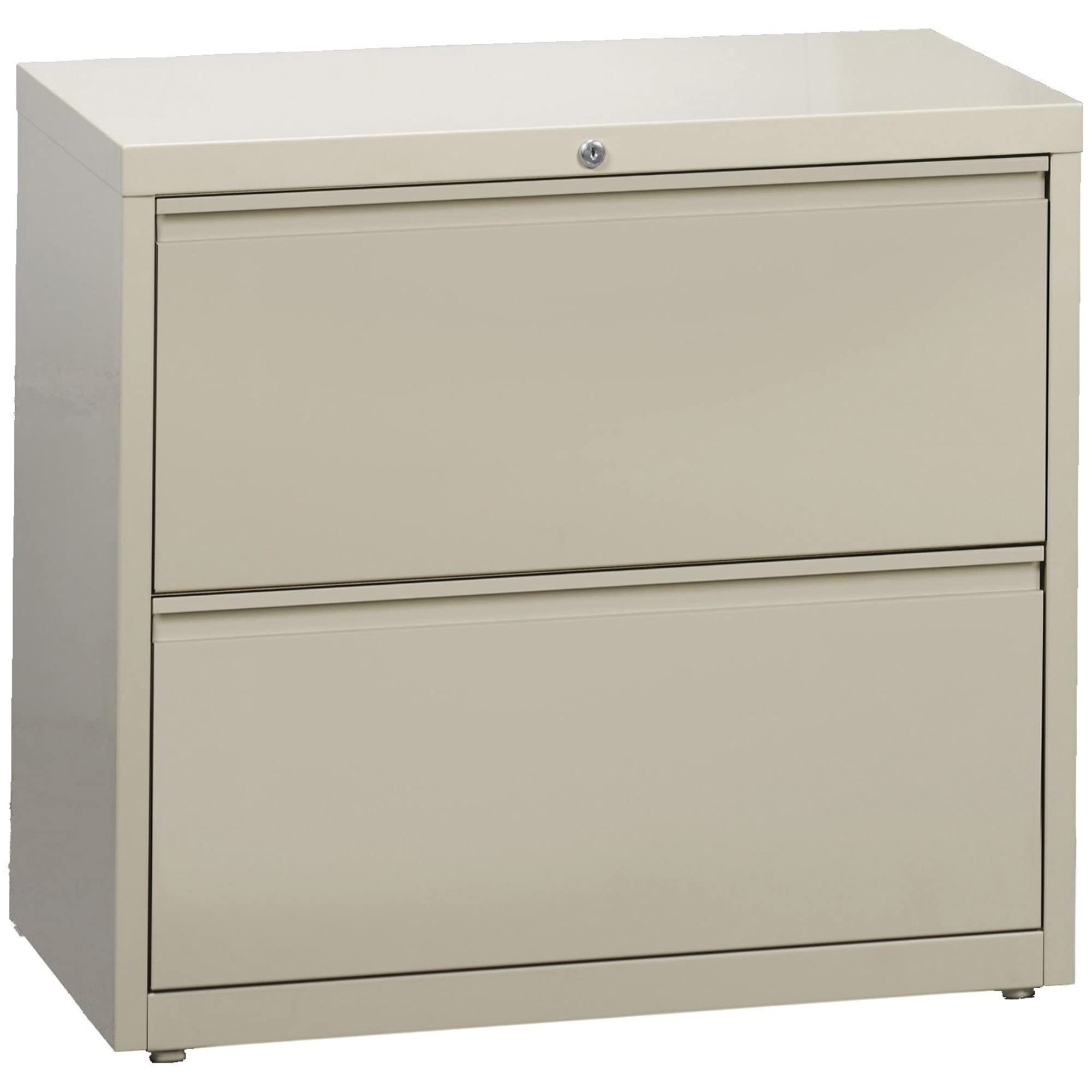 Lorell 60447 Lateral File, 2-Drawer, 36-Inch x18-5/8-Inch x28-Inch, Putty