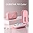 DUBSTAR Small Pill Cutter, Pill Cutter Splitter for Small and Tiny Pills, Portable Pretty Pill Cutters for Large Pills, Cuts Vitamins Tablets for Purse Pocket (2 PCS Pill Cutters, White+Pink)