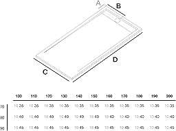 KOES - Shower Tray in Resin Model VOIGA – 80 x 100 cm – Black RAL 9005 – See All Offers