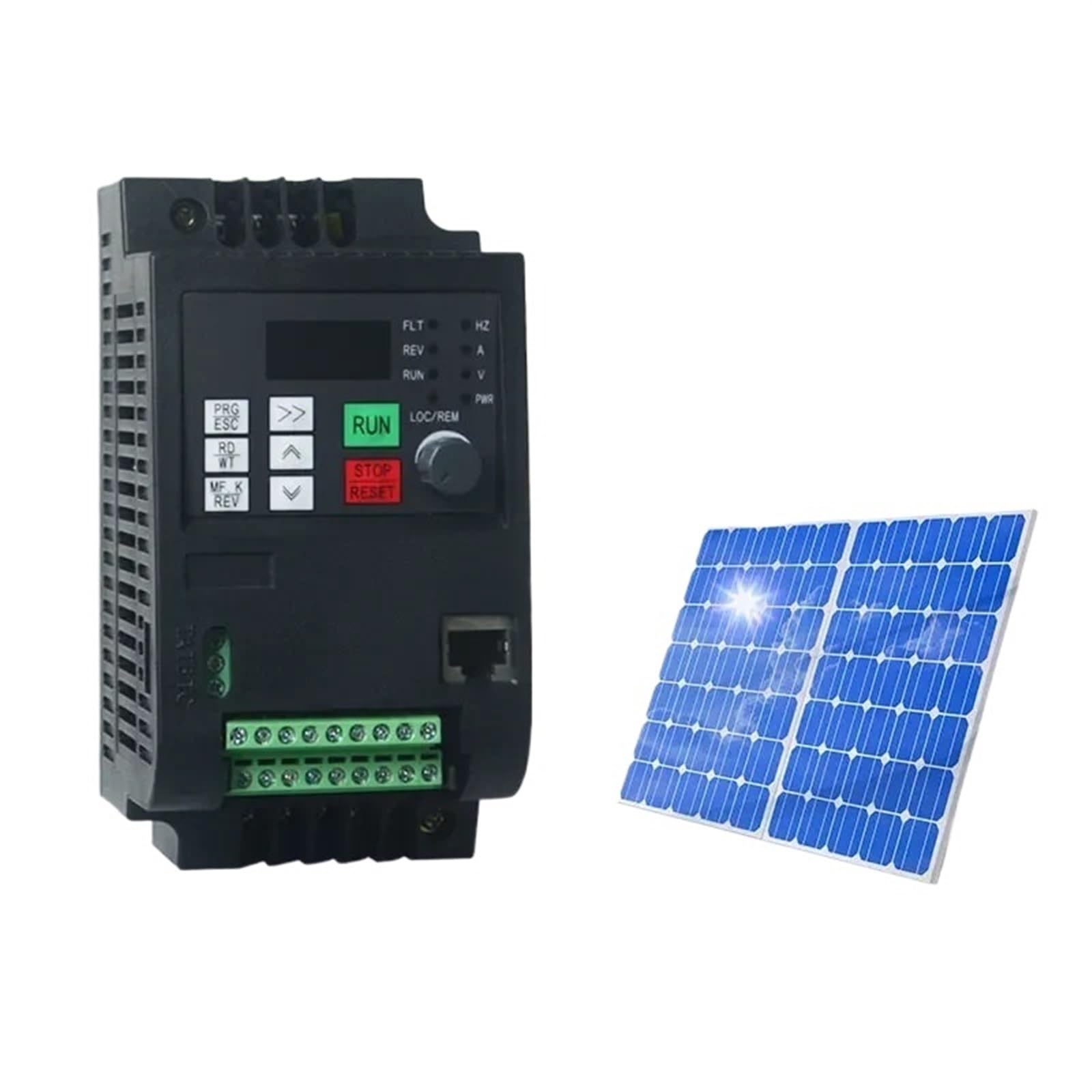 Variador de frecuencia Solar CA 220 V y 380, 1,5 kW, Controlador Velocidad Ajustable, inversor 3 Fases, variador VFD, accionamiento Motor Bomba Agua | Solar 5.5kw 8hp,3P 380V