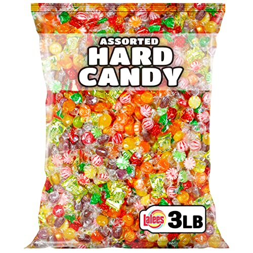 Hard Candy Mix - 3 Lb Bulk Variety Candy Bag - Easter Egg Filler Candy Assortment - Hard Candies Sampler - Individually Wrapped Hard Candy - Mint, Starlight, Toffee, Butterscotch, Strawberry And More #TOP3
