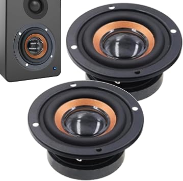 Audio Woofer Pair - Compact Home Subwoofer, Stereo Speaker Unit | Great Replacement for Dual Channel Audio for Game Room, Music System, or Home Theater Sound Enhancement Setup
