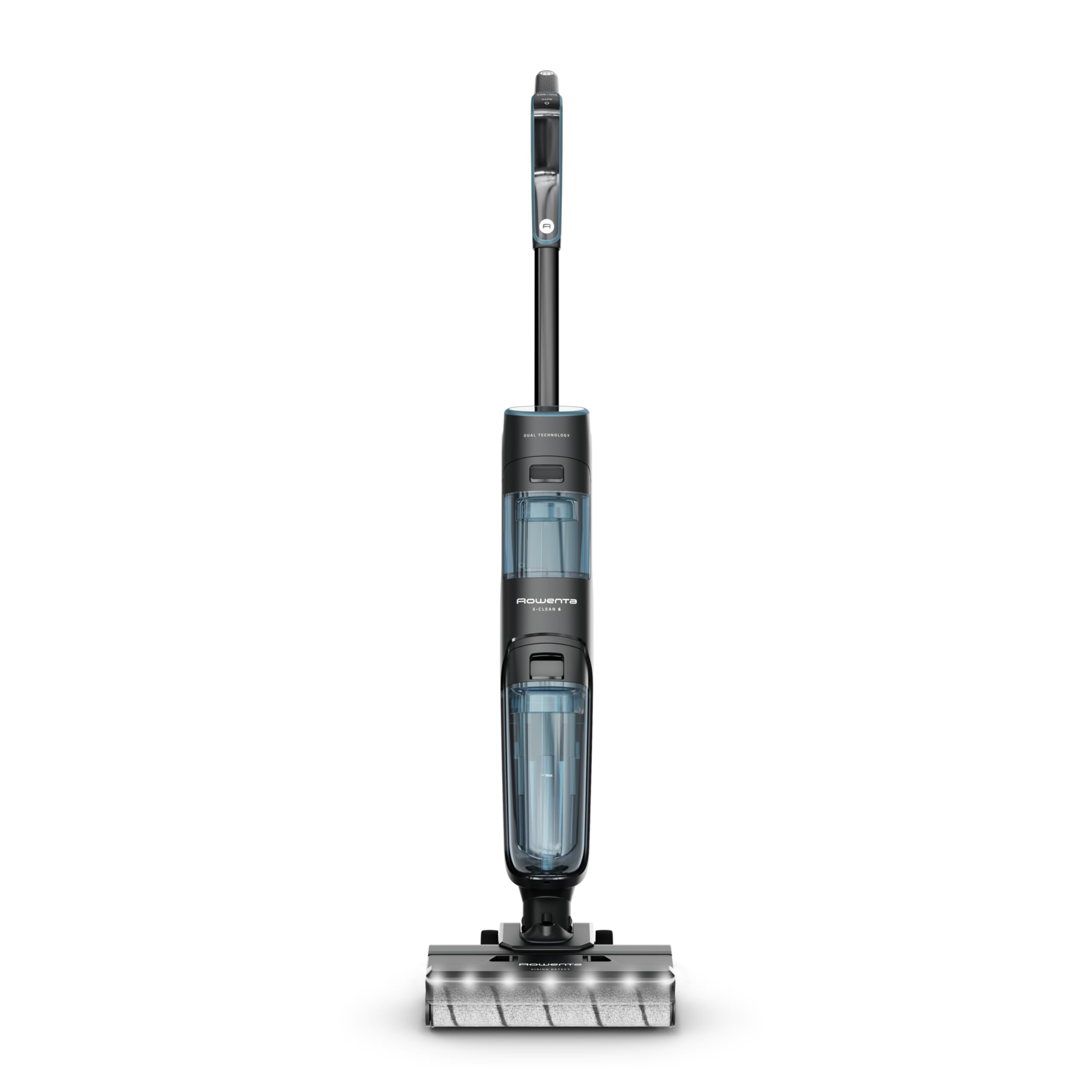 Rowenta GZ5555 Odkurzacz bezprzewodowy X-Clean5, czyszczenie 2w1, tryb automatycznego wykrywania brudu, oświetlenie LED, samoczyszczenie, suszenie gorącego powietrza