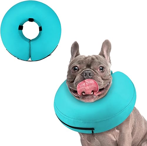Supet - Collar isabelino inflable para recuperación, posoperatorio, para perros pequeños, medianos y gatos
