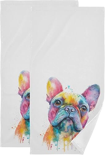 Miniatura 18 de Pfrewn Juego de 2 toallas de mano con diseño de muñeco de nieve de invierno, conos de pino de copo de nieve, color azul, toalla de baño de Navidad