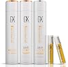Global Keratin GKhair Moisturising Shampoo Moisturising Conditioner pH + Clarifying Shampoo (300 ml / 10.1 fl. oz) and 2 Serum (10 ml/ 0.34 fl. oz) Organic Oil Extracts - By GKhair