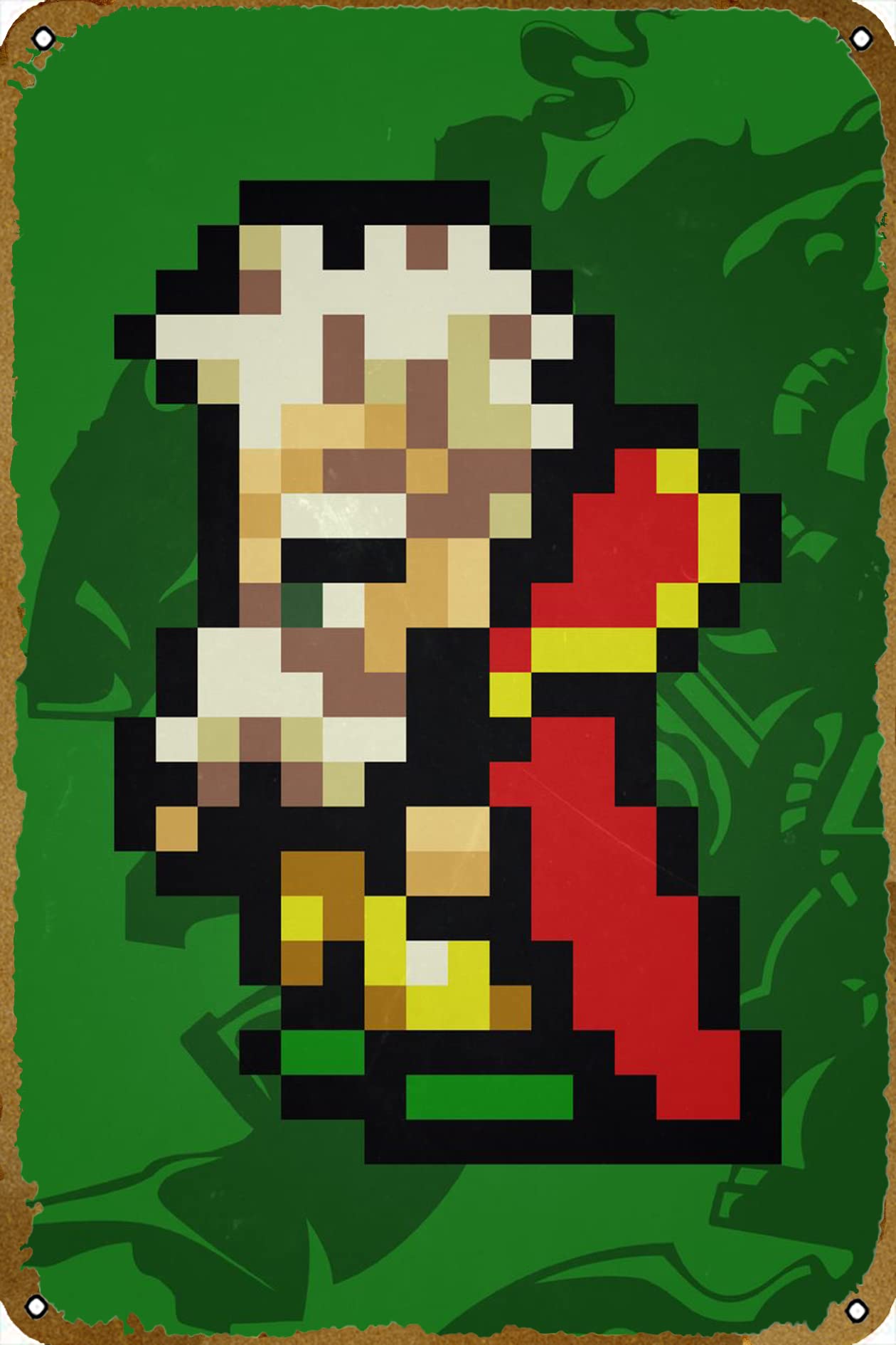 FF VI Strago Pixel Sprite Retro Tin Sign Video Game Sign Gamer Poster Gamer Decor Wall Art Metal Sign Wall Art Plaque Poster for Home Bar Pub 8 X12IN