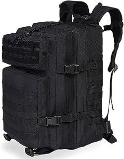 Military Tactical Backpacks 45L Assault Pack Bag Large Rucksack with MOLLE Webbing System For Men Camping Hiking Trekking - CINGHI LUSSO