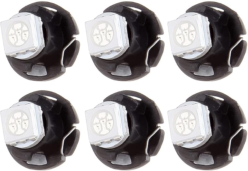 Lâmpadas LED T4.7 Neo Wedge brancas cciyu com chip 5050 SMD para painel – 6 unidades