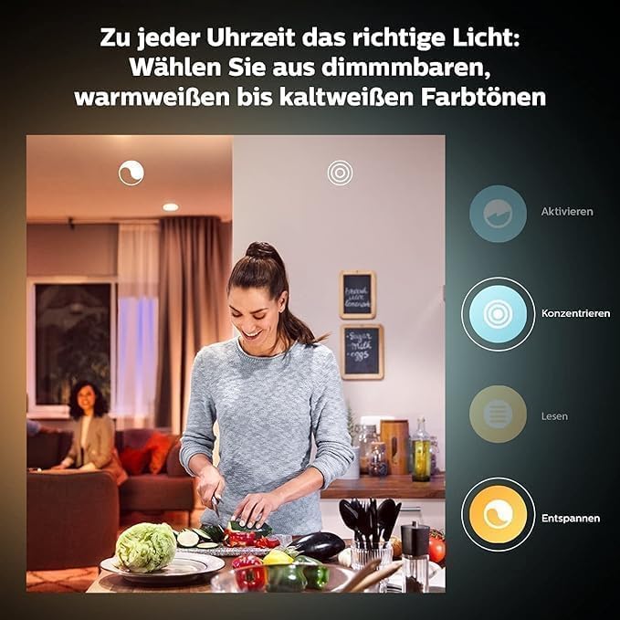 Philips Hue E14 LED Lampe, 2er Pack – Ansicht 3
