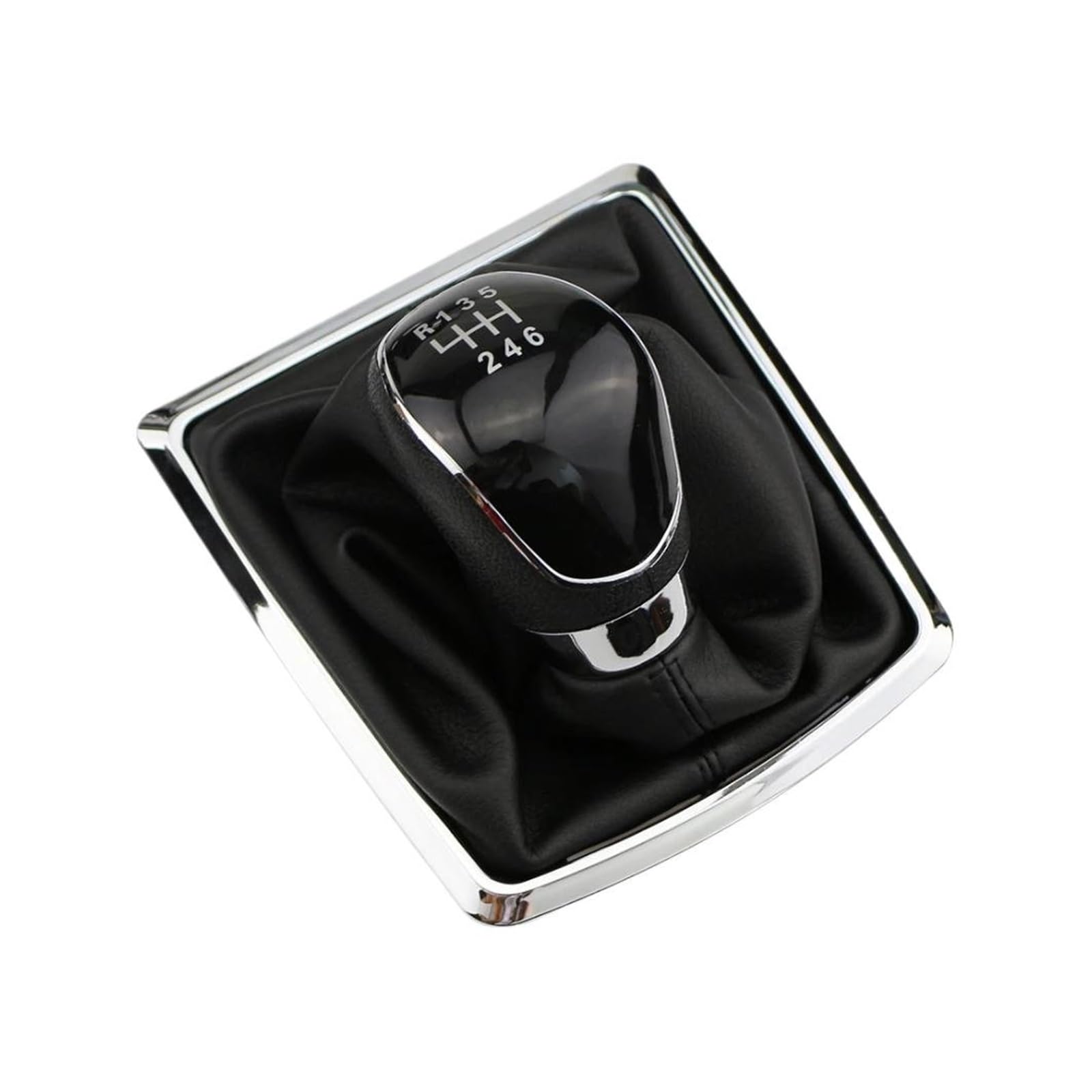 Jsyalmslw 6Speed Black Shift Lever Knob For Fiesta 2009 - 2013 For Focus Mk2 2005-2011 Upgrade
