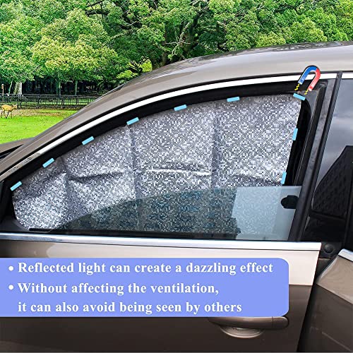 image for ZATOOTO Side Window Sun Shades - 2 Pcs Car Front Magnetic Privacy Prot