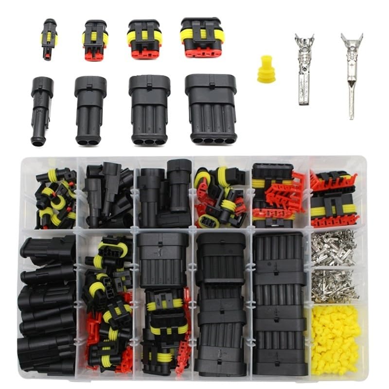 1004/708/622/352/254 connettori impermeabili a 1-6 pin, connettori rapidi per cavi elettrici marini per auto (254 pezzi)