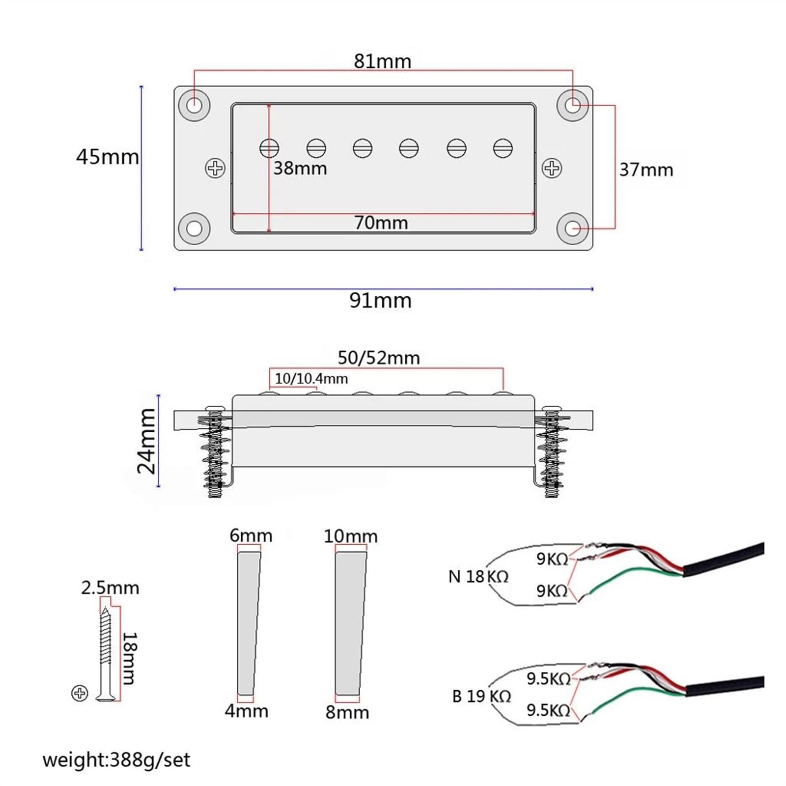 Przetworniki Do Gitary Elektrycznej Chromowane gitary elektryczne Pojedyncze przetworniki ze śrubami mocującymi Części do gitary